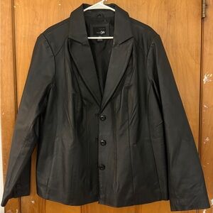 East 5th Black Leather Jacket